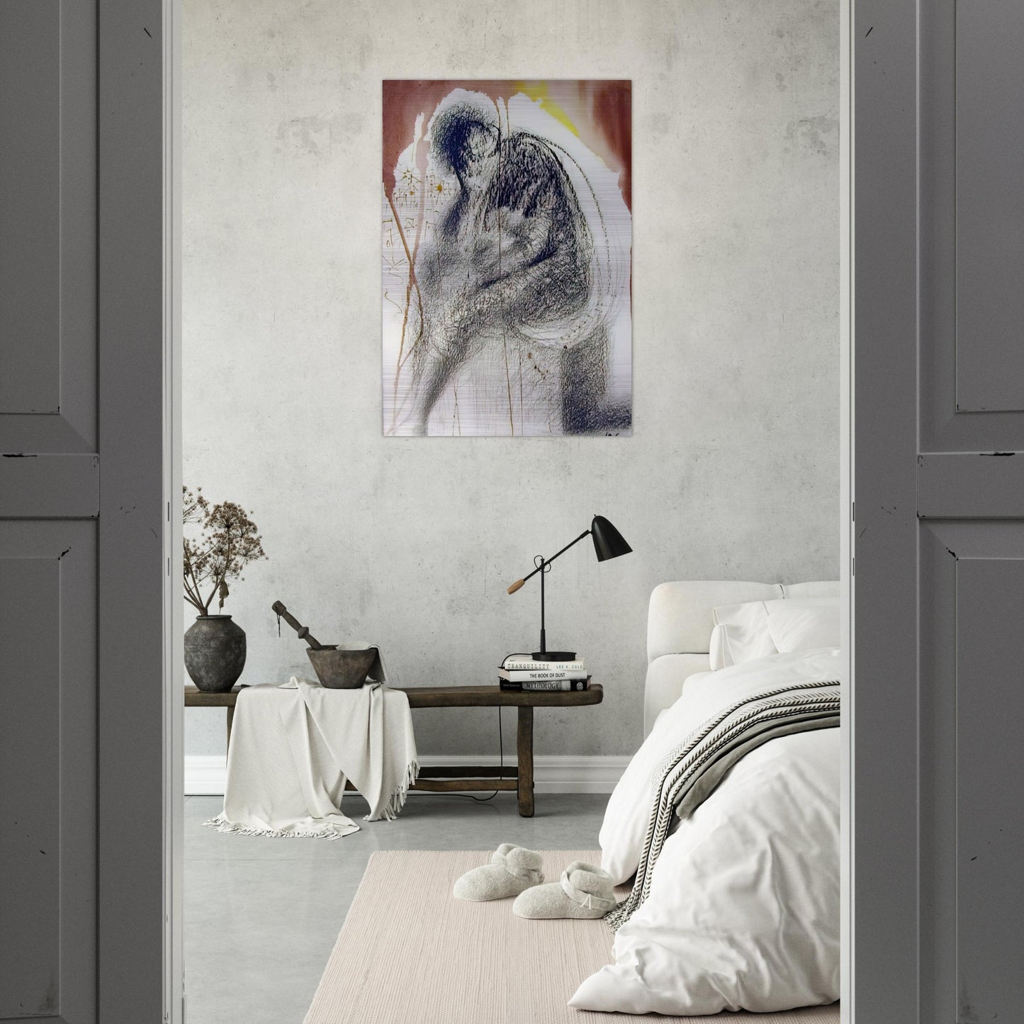 SEDET SOLA CIVITAS PLENA POUPOLO 2 CHRONICLES 36 19 1967 - Salvador Dali Brushed Aluminum Print - 70x100 cm / 28x40 inches | Salvador Dali Aluminum Print | Salvador Dali Prints
