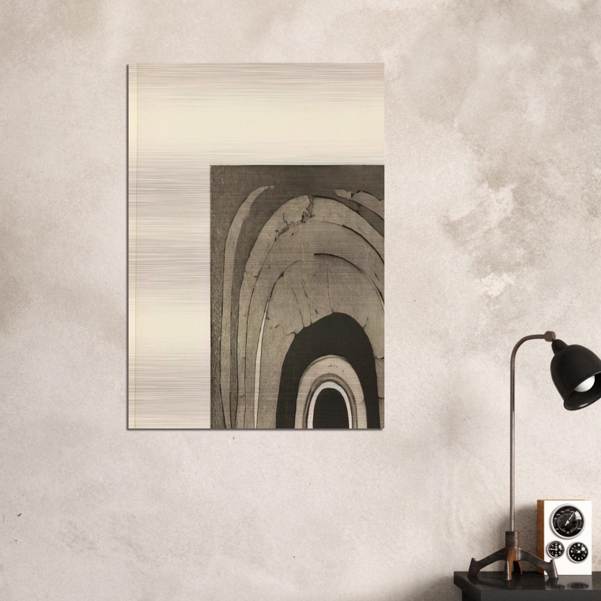 ETCHING ONE 1967 - Lee Bontecou Brushed Aluminum Print - 70x100 cm / 28x40 inches | Lee Bontecou Aluminum Print | Lee Bontecou Prints