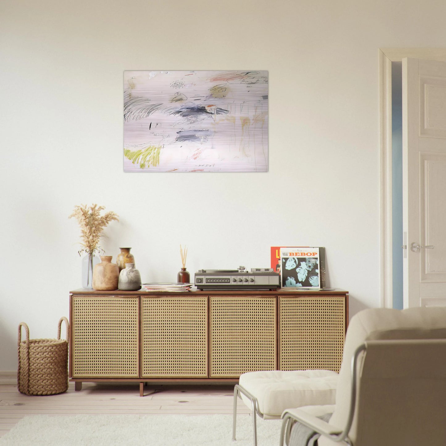 Untitled, Rome - Cy Twombly Brushed Aluminum Print - 70x100 cm / 28x40 inches | Cy Twombly Aluminum Print | Cy Twombly Prints