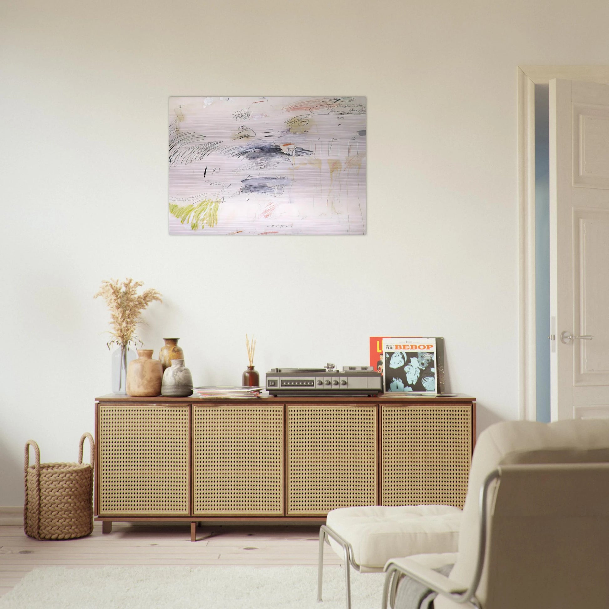 Untitled, Rome - Cy Twombly Brushed Aluminum Print - 70x100 cm / 28x40 inches | Cy Twombly Aluminum Print | Cy Twombly Prints