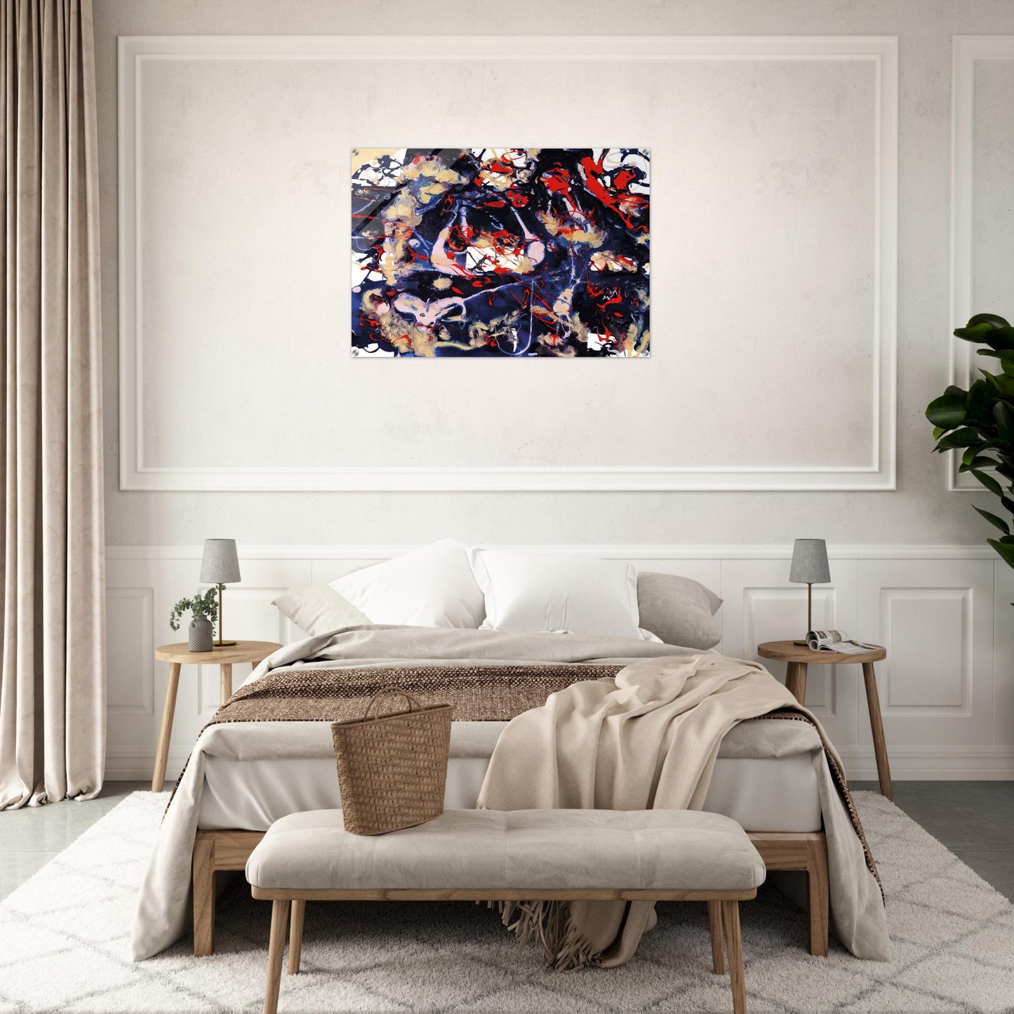 Untitled  SFP94-77  SFF 1753  - Sam Francis Acrylic Print - 70x100 cm / 28x40″ inches