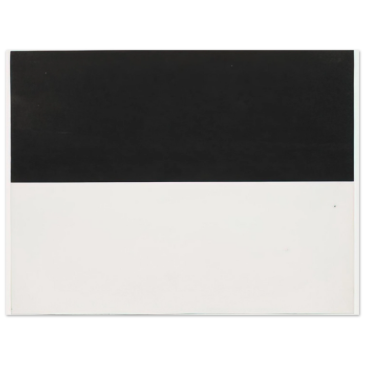 Ellsworth Kelly - Black and White from the series Line Form Color  75x100 cm / 30x40inches Fine Art Poster