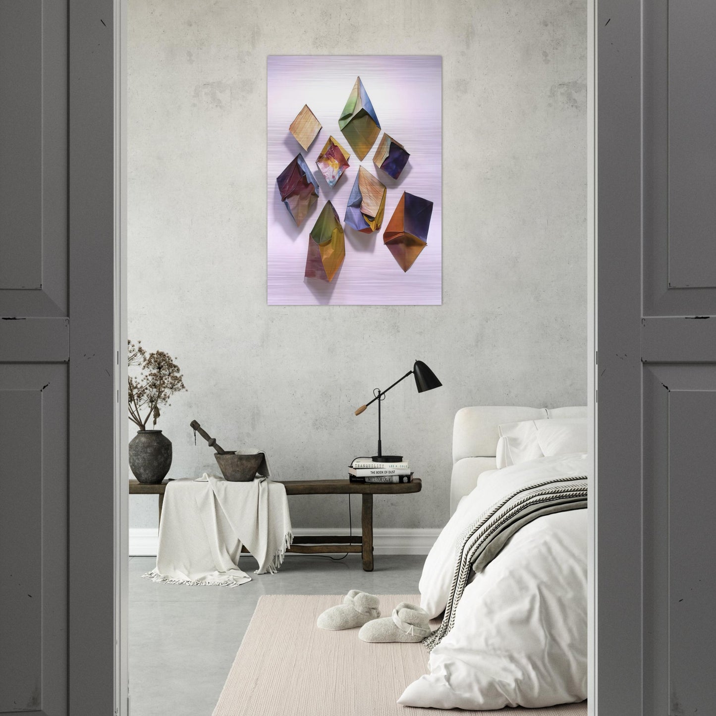 Cubes - Sam Gilliam Brushed Aluminum Print - 70x100 cm / 28x40 inches | Sam Gilliam Aluminum Print | Sam Gilliam Prints
