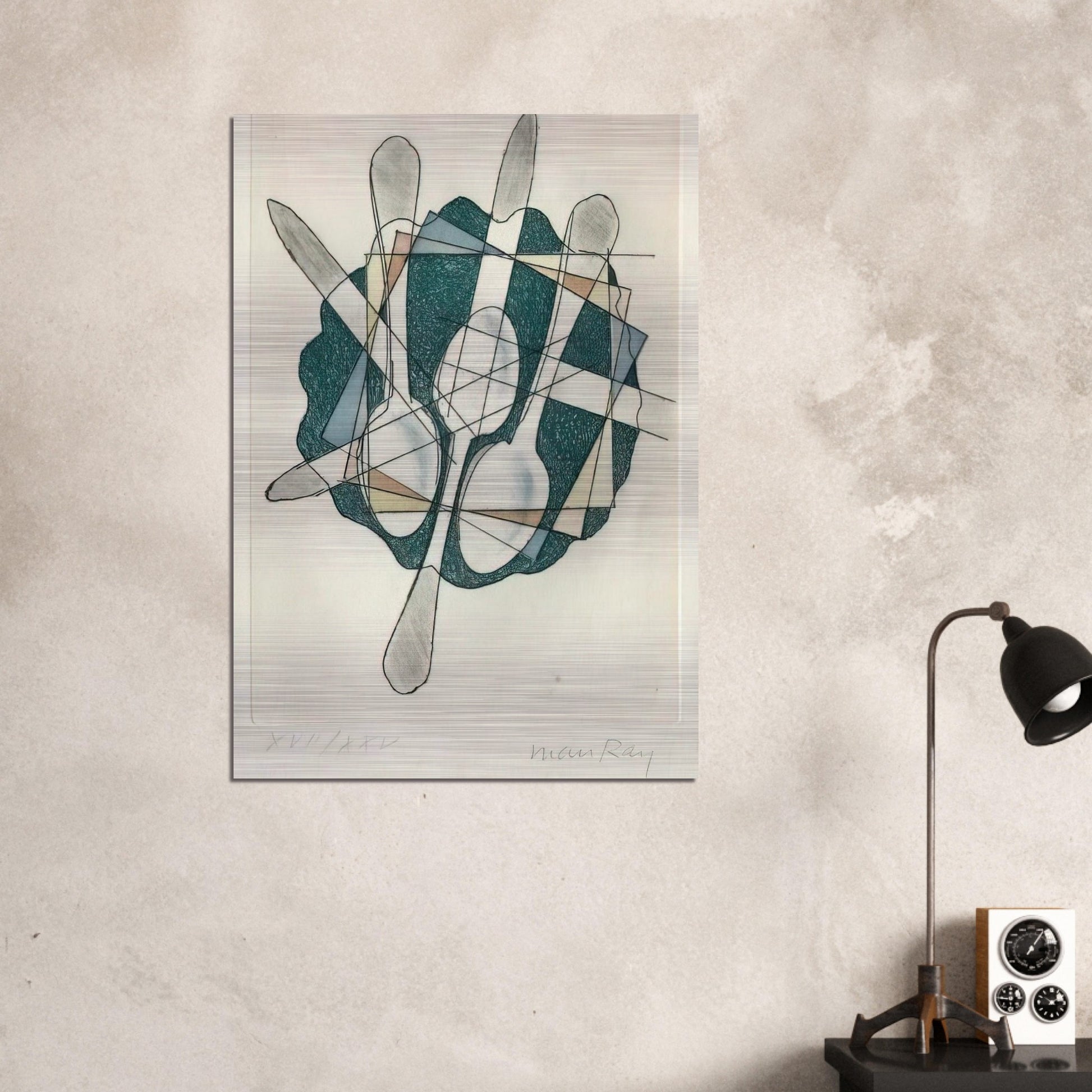 ELECTRO MAGIE - Man Ray Brushed Aluminum Print - 70x100 cm / 28x40 inches | Man Ray Aluminum Print | Man Ray Prints