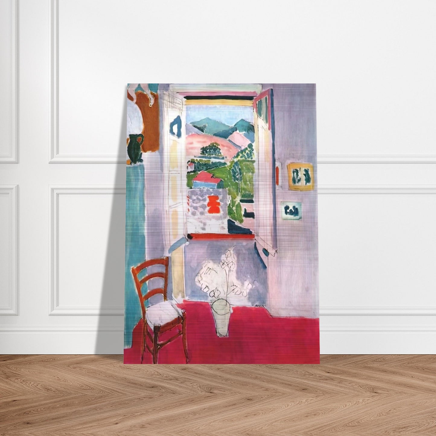 OPEN WINDOW AT COLLIOURE 1910 - Henri Matisse Brushed Aluminum Print - 70x100 cm / 28x40 inches | Henri Matisse Aluminum Print | Henri Matisse Prints