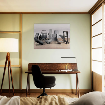ORACLE 1965 - Robert Rauschenberg Brushed Aluminum Print - 70x100 cm / 28x40 inches | Robert Rauschenberg Aluminum Print | Robert Rauschenberg Prints