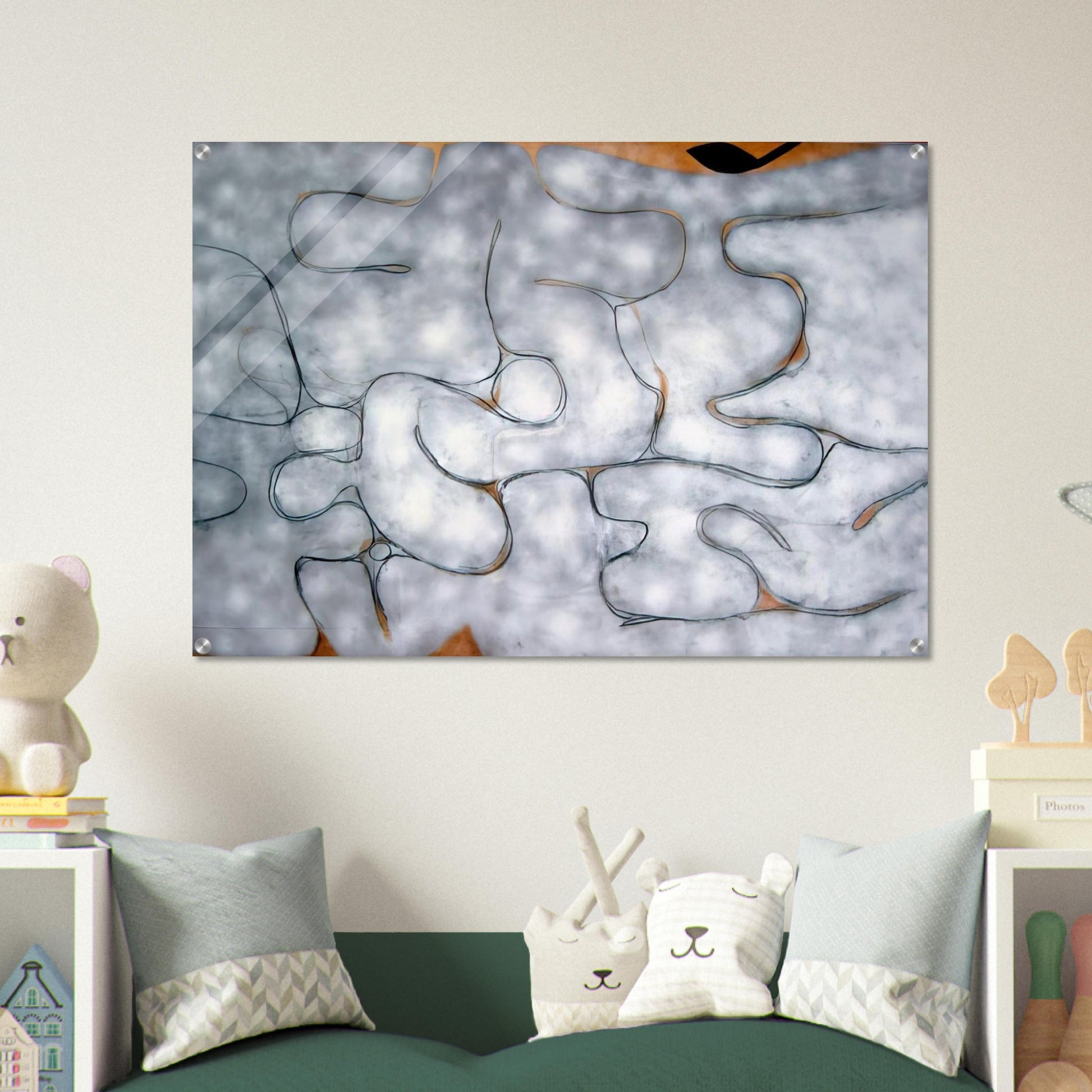 Grey Symphony - 1975 - Victor Pasmore Acrylic Print - 70x100 cm / 28x40″ inches