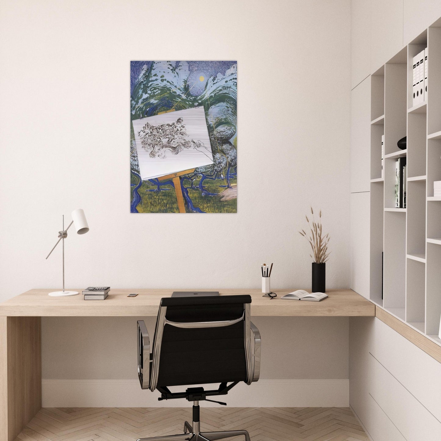 St-Remy de Provence - 1983 - Brett Whiteley Brushed Aluminum Print - 70x100 cm / 28x40 inches | Brett Whiteley Aluminum Print | Brett Whiteley Prints