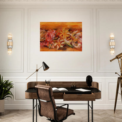 Garland of Flowers - Pierre-Auguste Renoir Brushed Aluminum Print - 70x100 cm / 28x40 inches | Pierre-Auguste Renoir Aluminum Print | Pierre-Auguste Renoir Prints
