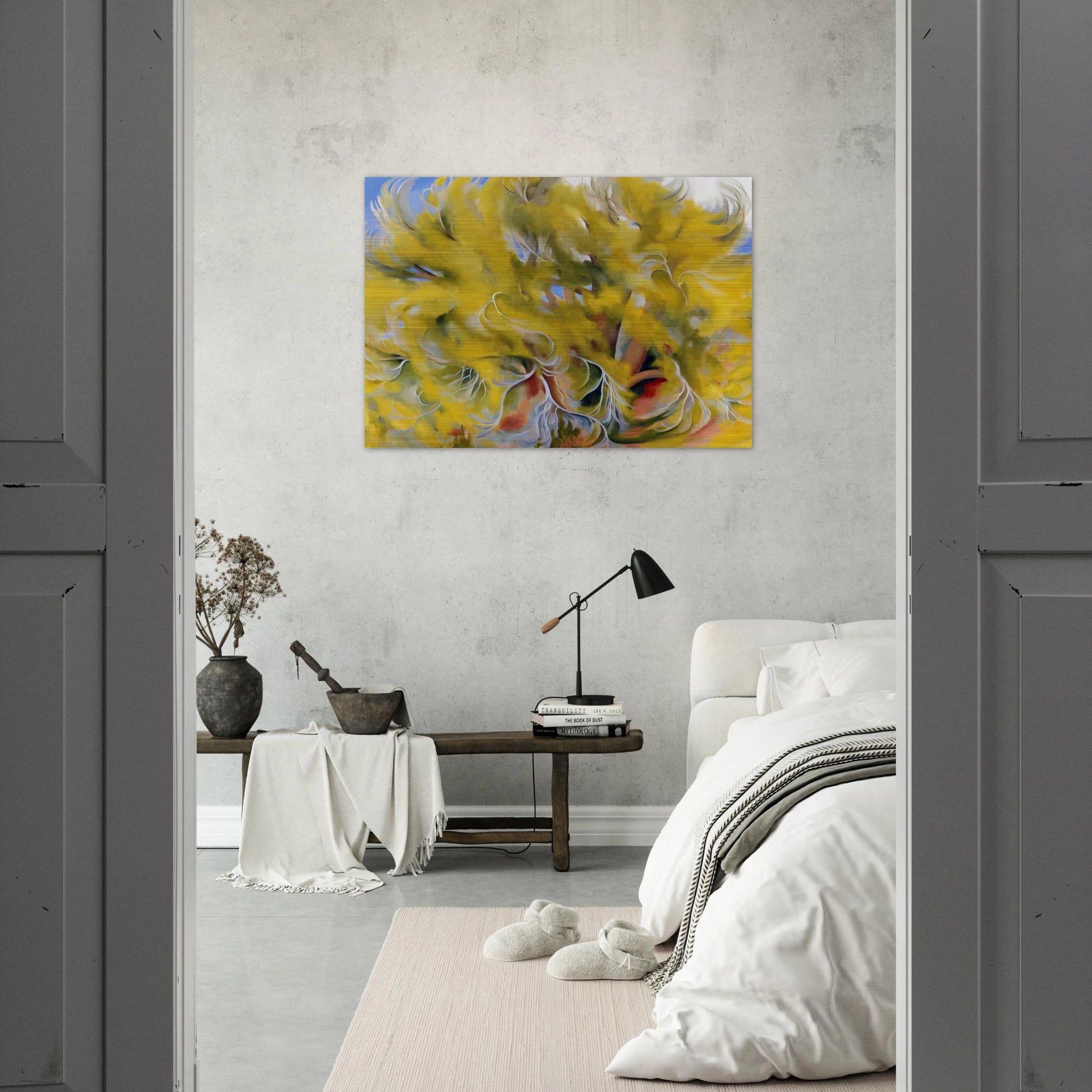 Cottonwood Tree in Spring - Georgia O'Keeffe Brushed Aluminum Print - 70x100 cm / 28x40 inches | Georgia O'Keeffe Aluminum Print | Georgia O'Keeffe Prints