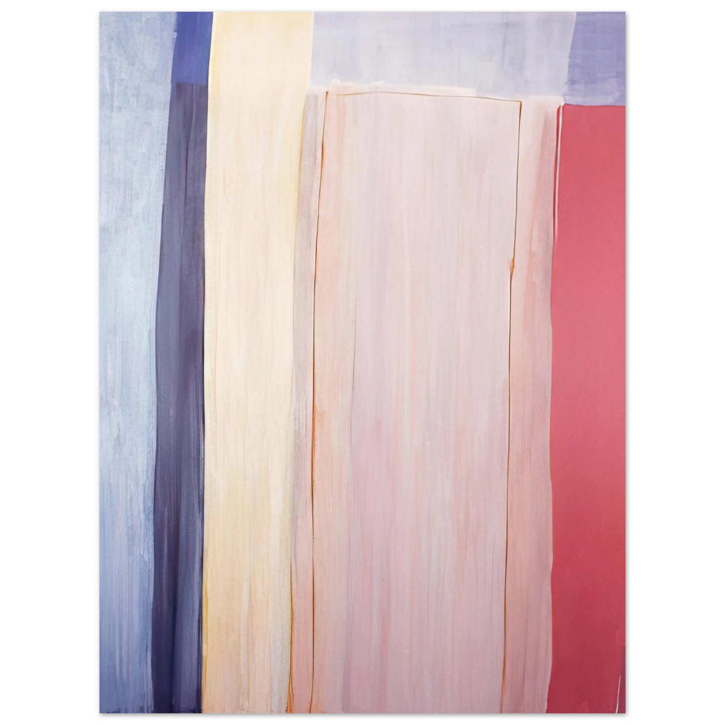 Ronnie Landfield - Trains and Oceans - 1973  75x100 cm / 30x40inches Fine Art Poster