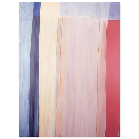 Ronnie Landfield - Trains and Oceans - 1973  75x100 cm / 30x40inches Fine Art Poster