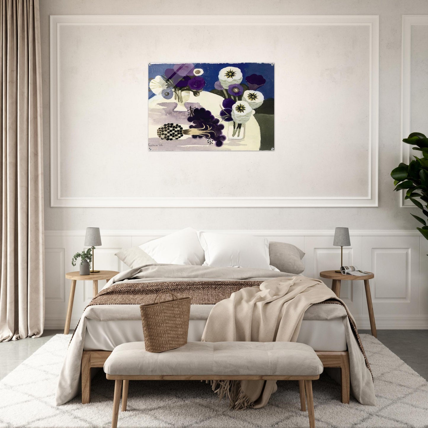Blue - 2006 - Mary Fedden Acrylic Print - 70x100 cm / 28x40″ inches