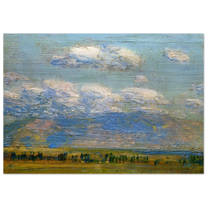 Mountain Home, Idaho - Childe Hassam Brushed Aluminum Print - 70x100 cm / 28x40 inches | Childe Hassam Aluminum Print | Childe Hassam Prints