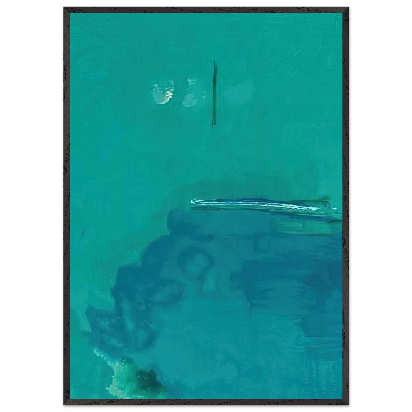 Helen Frankenthaler - Contentment Island - 2004 Wall art - 27x35 cm / 11x14 inches - Fine Art Poster-canvas - -