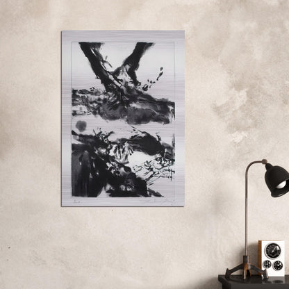 FLASHES 1992 - Zao Wou-Ki Brushed Aluminum Print - 70x100 cm / 28x40 inches | Zao Wou-Ki Aluminum Print | Zao Wou-Ki Prints