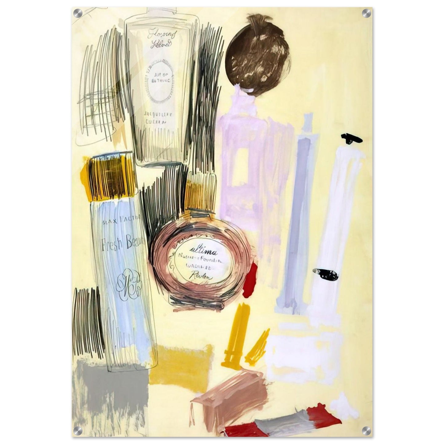 Untitled  Beauty Products  - Andy Warhol Acrylic Print - 70x100 cm / 28x40″ inches