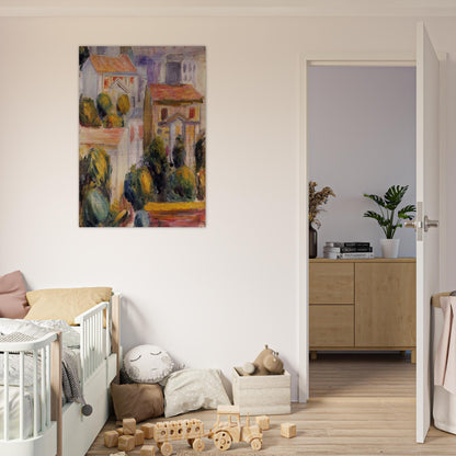 House at Cagnes - Pierre-Auguste Renoir Brushed Aluminum Print - 70x100 cm / 28x40 inches | Pierre-Auguste Renoir Aluminum Print | Pierre-Auguste Renoir Prints