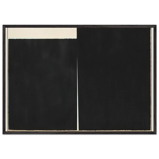 NO MANDATORY PATRIOTISM 1989 - Richard Serra 70x100 cm / 28x40 inches Framed Art Print – Black Wooden Frame