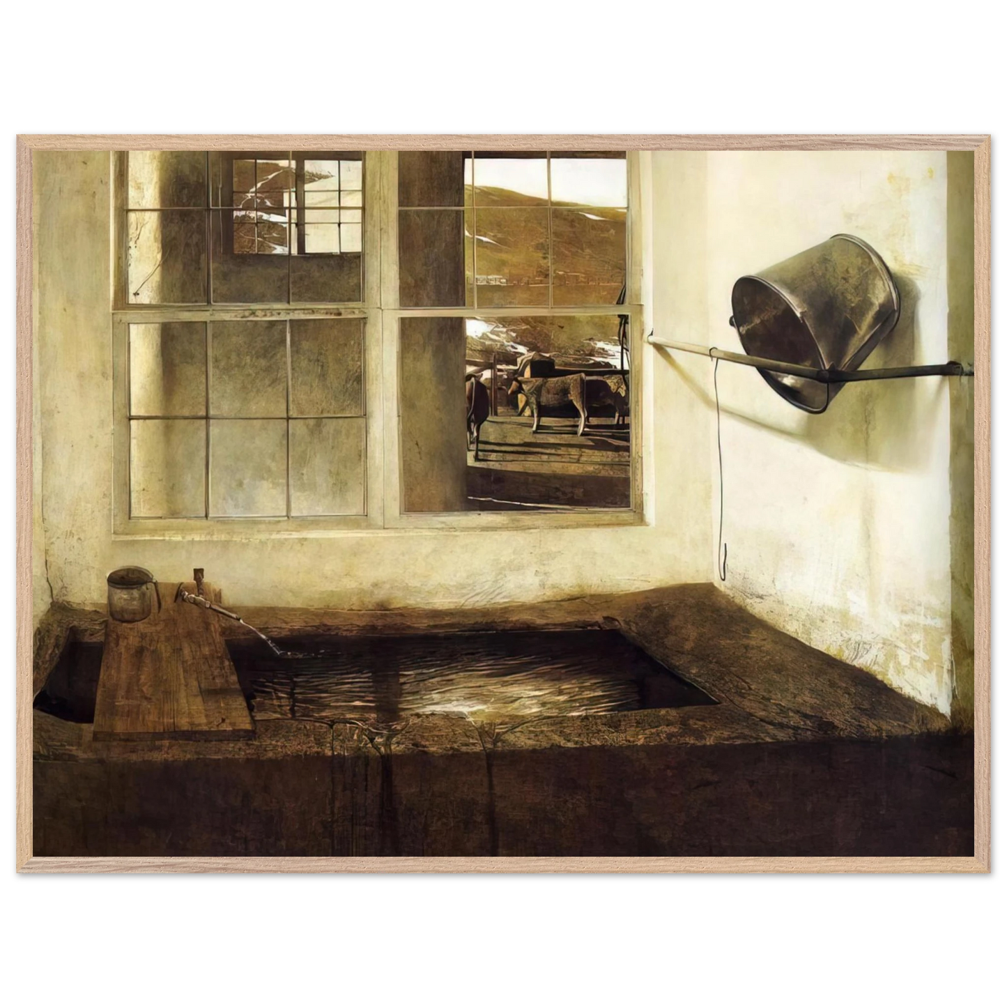 Andrew Wyeth - SPRING FED Wall Art - 30x40 cm / 12x16 inches - Fine Art Poster-canvas - -