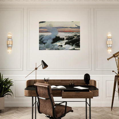 WEST POINT PROUT S NECK - Winslow Homer Brushed Aluminum Print - 70x100 cm / 28x40 inches | Winslow Homer Aluminum Print | Winslow Homer Prints