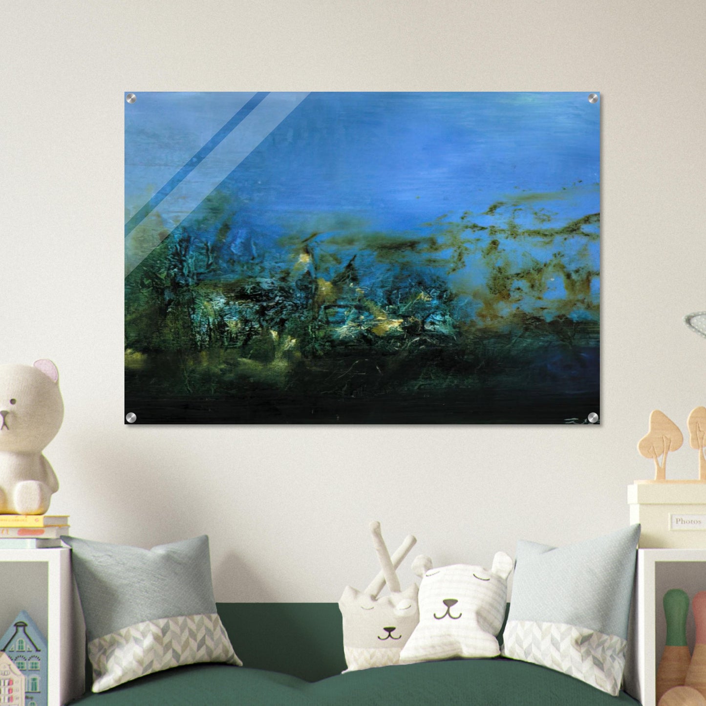 14 10 2002 2002 - Zao Wou-Ki Acrylic Print - 70x100 cm / 28x40″ inches