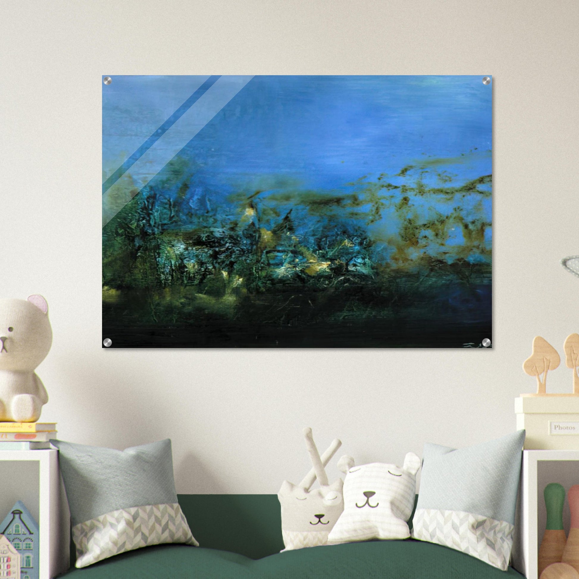 14 10 2002 2002 - Zao Wou-Ki Acrylic Print - 70x100 cm / 28x40″ inches