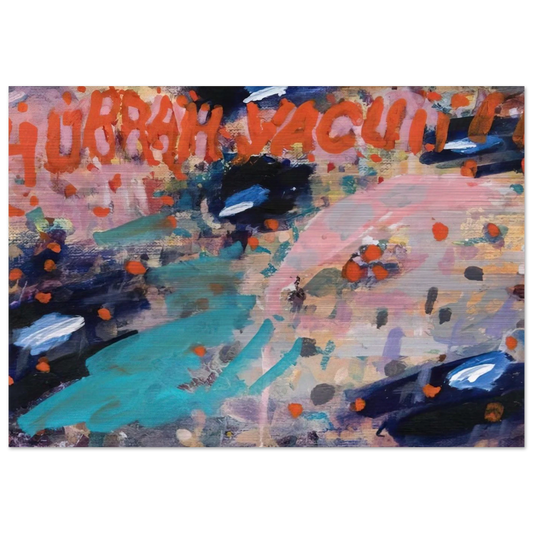 Hurrah Vacuii!! - 1988 - Paul Thek Brushed Aluminum Print - 70x100 cm / 28x40 inches | Paul Thek Aluminum Print | Paul Thek Prints