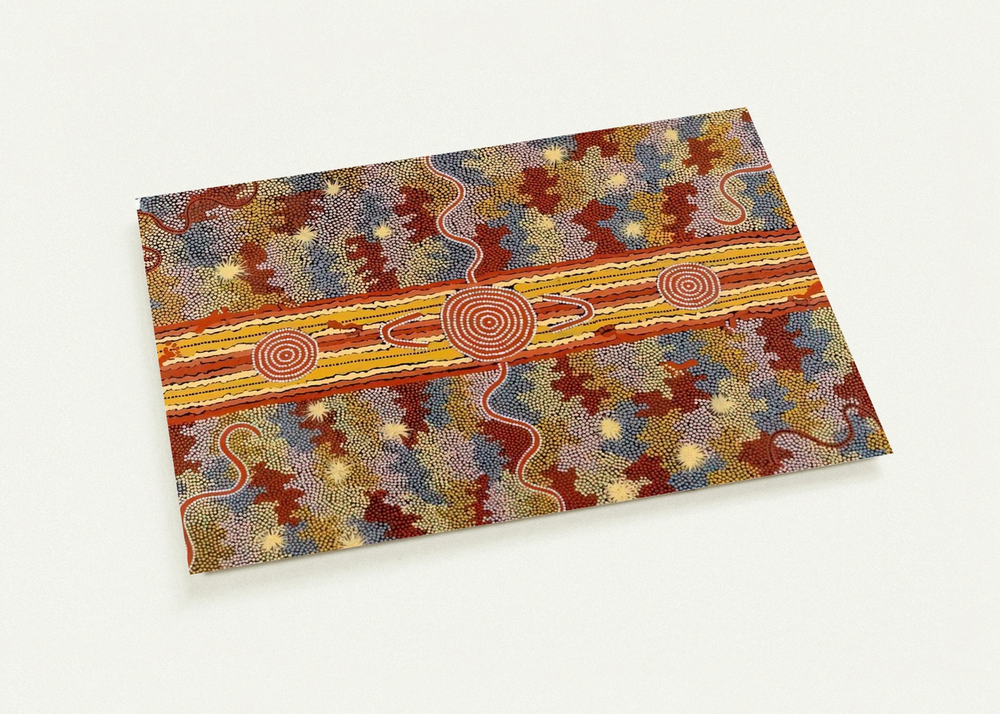 Corrobboree Dreaming - Native Art By Clifford Possum Tjapaltjarri Pack of 10 Post Cards | Clifford Possum Tjapaltjarri Post Cards | A6 (10.5 x 14.8 cm) - 4.1 x 5.8 inches