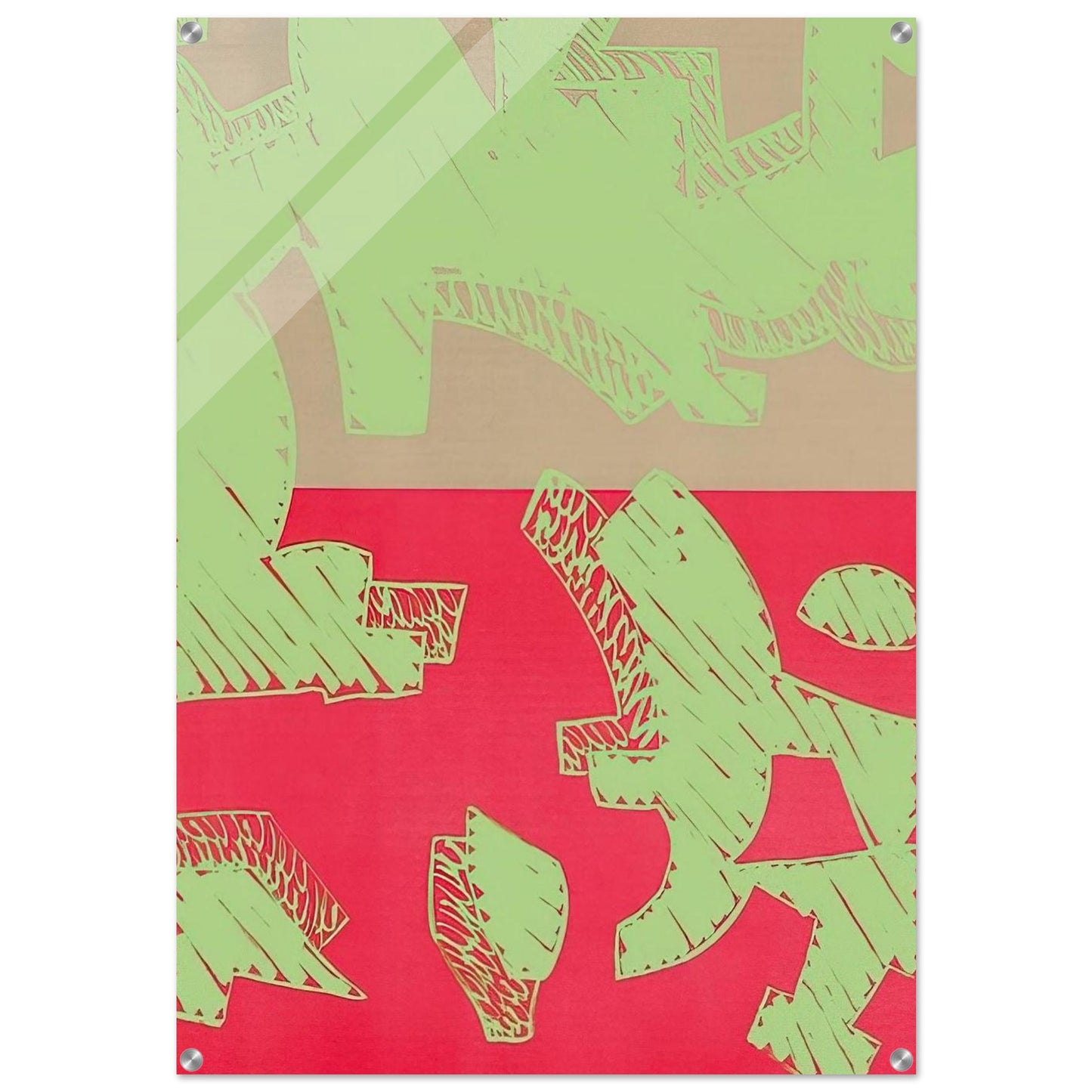 Rosso - 2000 - Carla Accardi Acrylic Print - 70x100 cm / 28x40″ inches | Carla Accardi Wall Art | Carla Accardi Prints