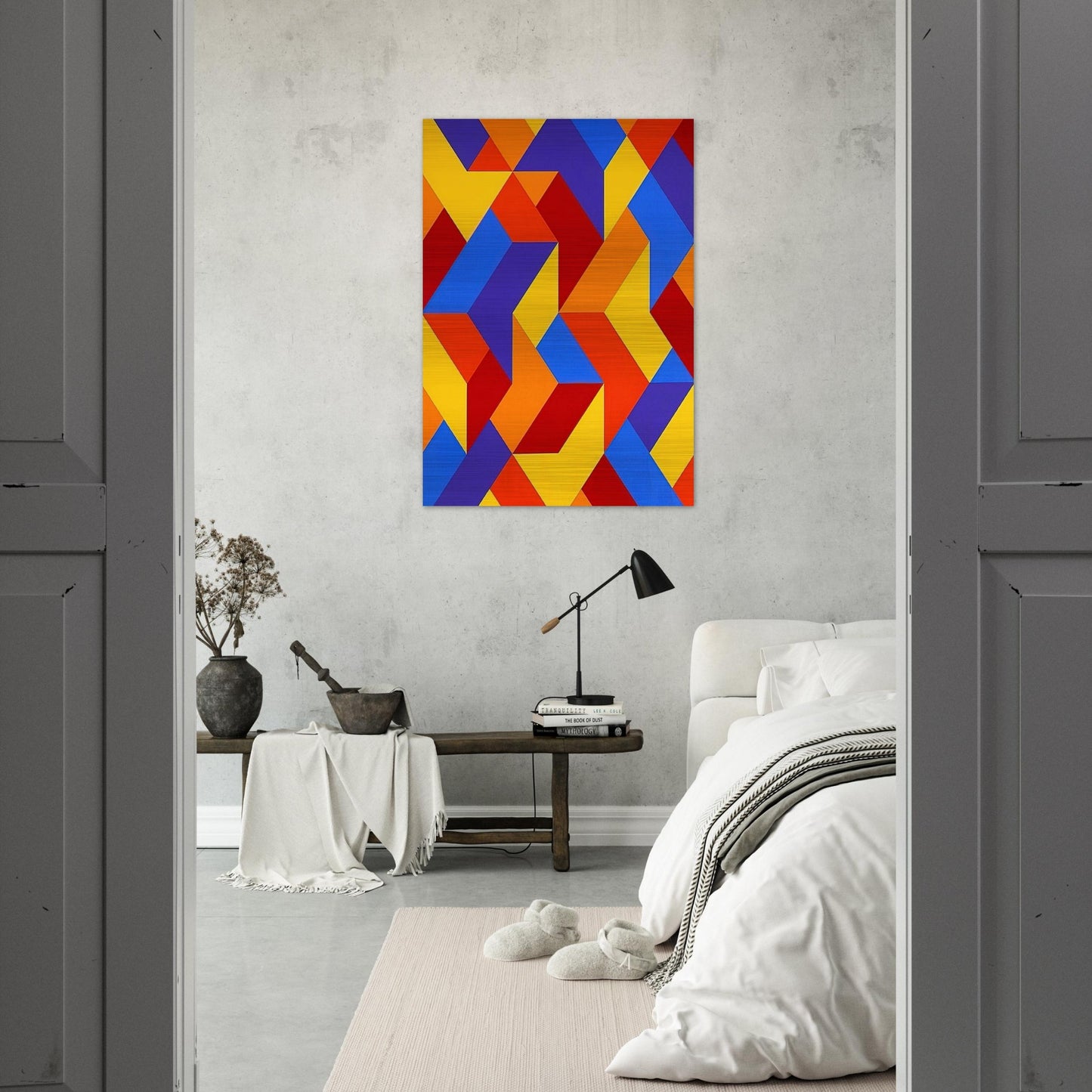 #3 - 1969 - Karl Benjamin Brushed Aluminum Print - 70x100 cm / 28x40 inches | Karl Benjamin Aluminum Print | Karl Benjamin Prints