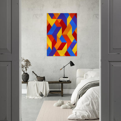 #3 - 1969 - Karl Benjamin Brushed Aluminum Print - 70x100 cm / 28x40 inches | Karl Benjamin Aluminum Print | Karl Benjamin Prints