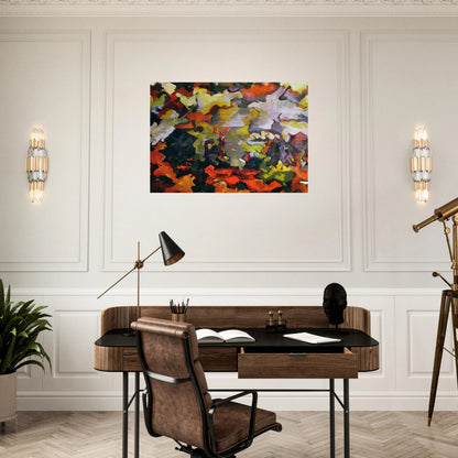 ABSTRACT LANDSCAPE 1950 - Audrey Flack Brushed Aluminum Print - 70x100 cm / 28x40 inches | Audrey Flack Aluminum Print | Audrey Flack Prints