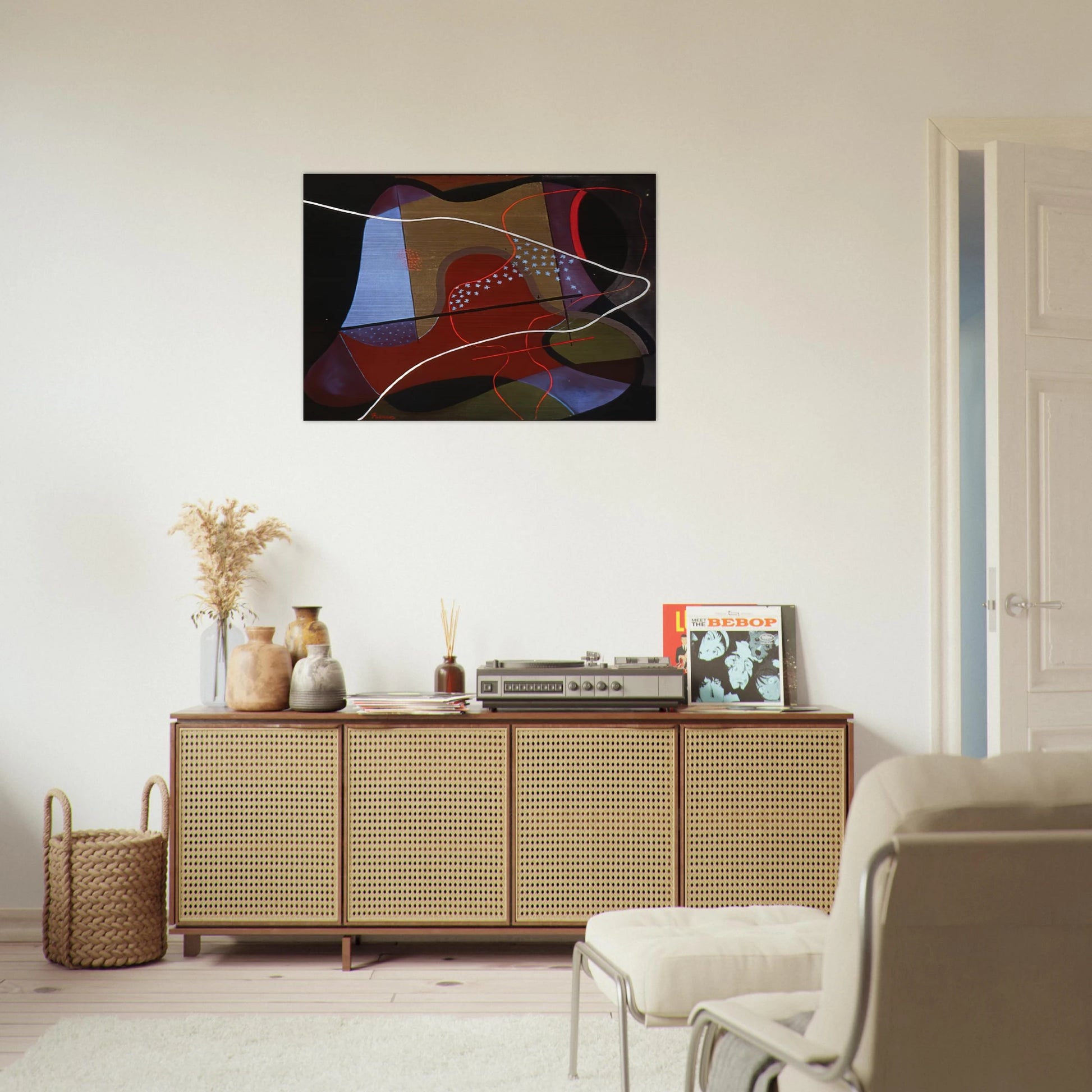 Grazioso - 1933 - John Ferren Brushed Aluminum Print - 70x100 cm / 28x40 inches | John Ferren Aluminum Print | John Ferren Prints