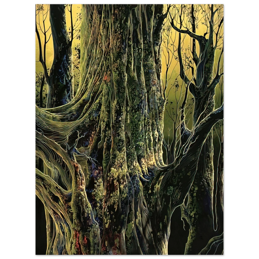 Eyvind Earle - Ancient Tree  75x100 cm / 30x40inches Fine Art Poster