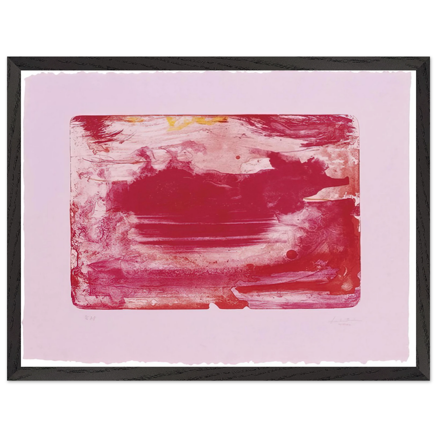 Helen Frankenthaler - The Red Sea - 1982 Wall art - A1 (59.4 x 84.1  cm) - Fine Art Poster-canvas - -