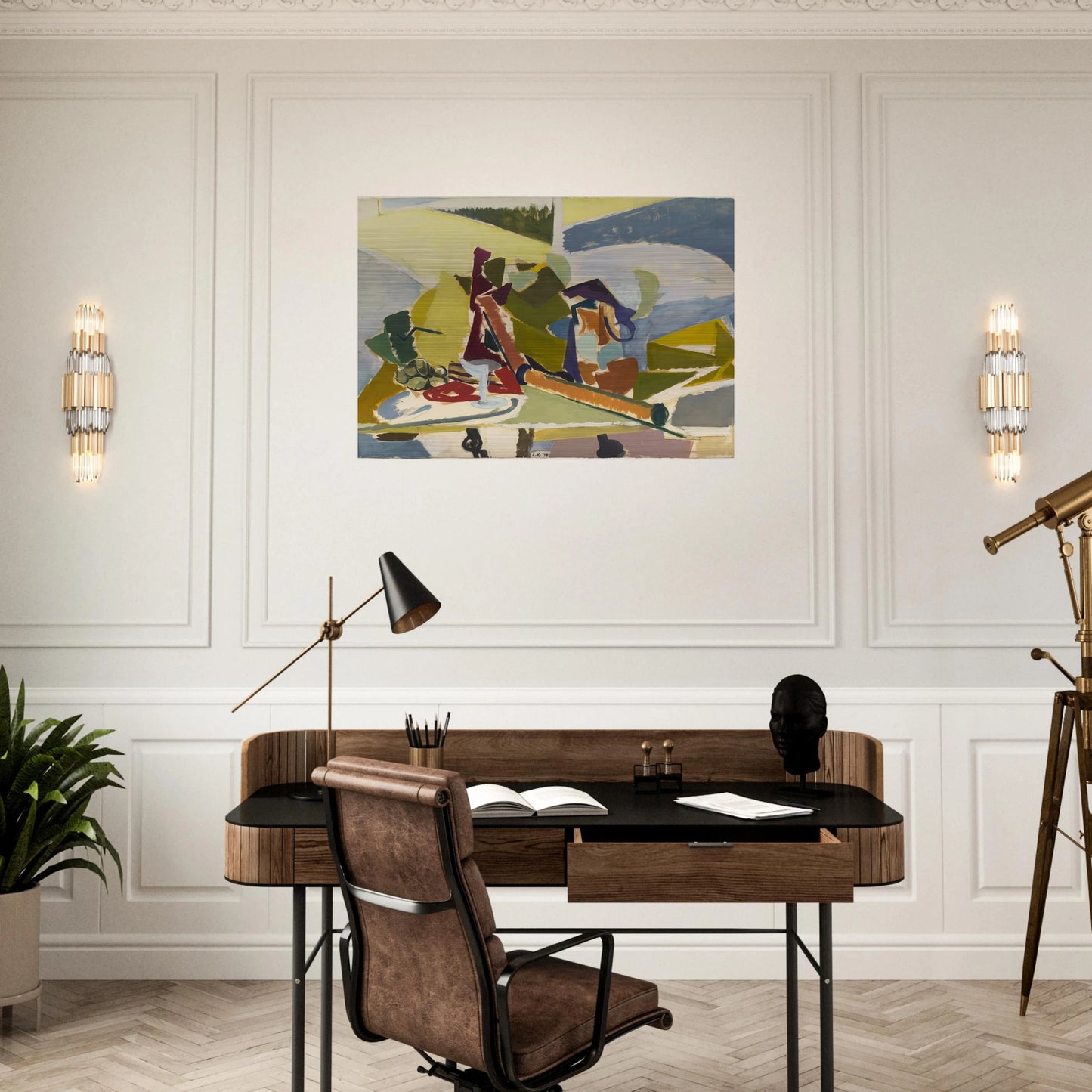 Still Life - Lee Krasner Brushed Aluminum Print - 70x100 cm / 28x40 inches | Lee Krasner Aluminum Print | Lee Krasner Prints