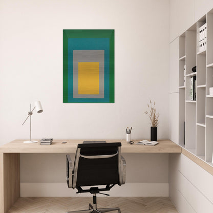 HOMAGE TO THE SQUARE APPARITION 1959 - Josef Albers Brushed Aluminum Print - 70x100 cm / 28x40 inches | Josef Albers Aluminum Print | Josef Albers Prints