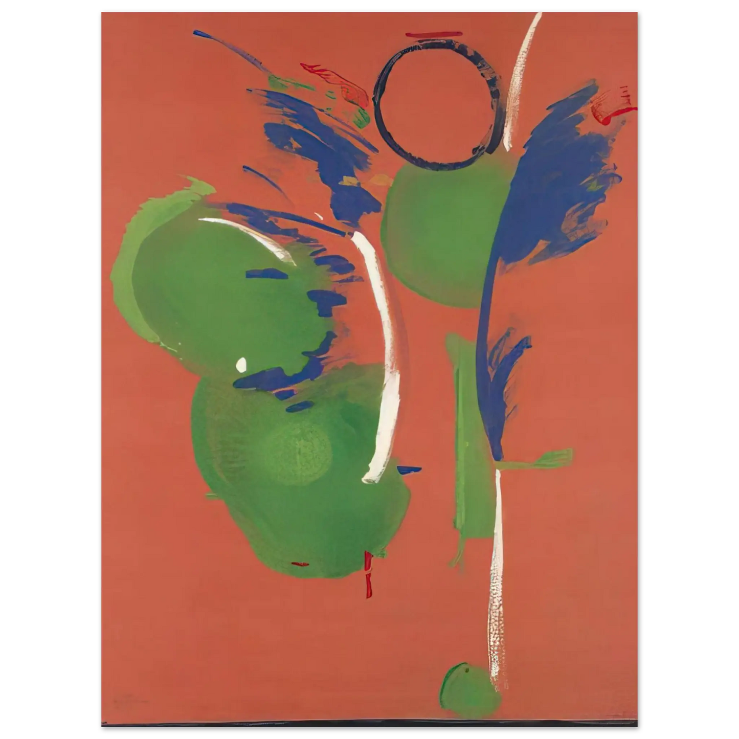 Helen Frankenthaler - Mary, Mary - 1987 Wall art - 30x40 cm / 12x16 Inches - Premium Wooden Framed Poster With Fine Art Paper - Wood frame
