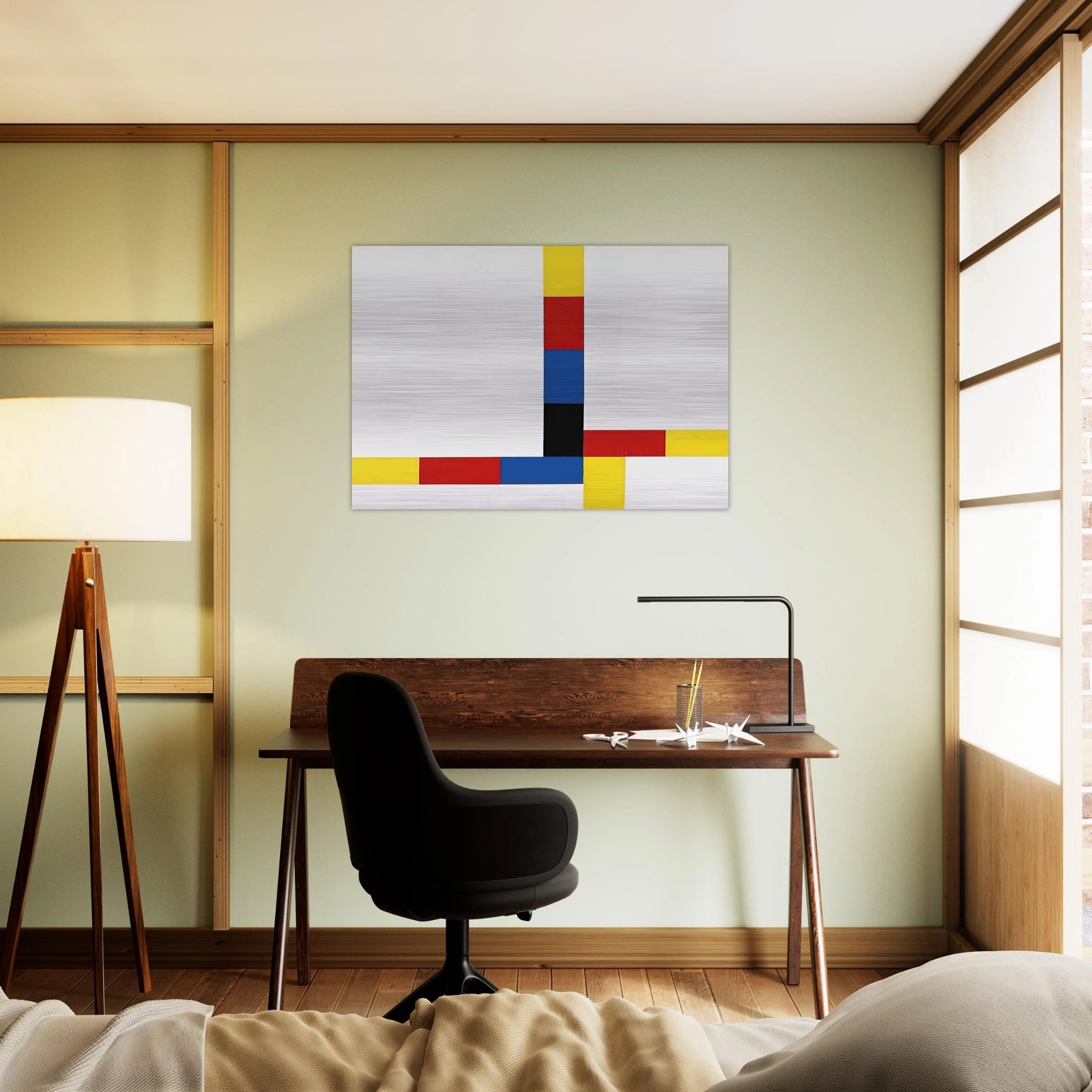 1-4 um excentrum IV - 1969 - Max Bill Brushed Aluminum Print - 70x100 cm / 28x40 inches | Max Bill Aluminum Print | Max Bill Prints