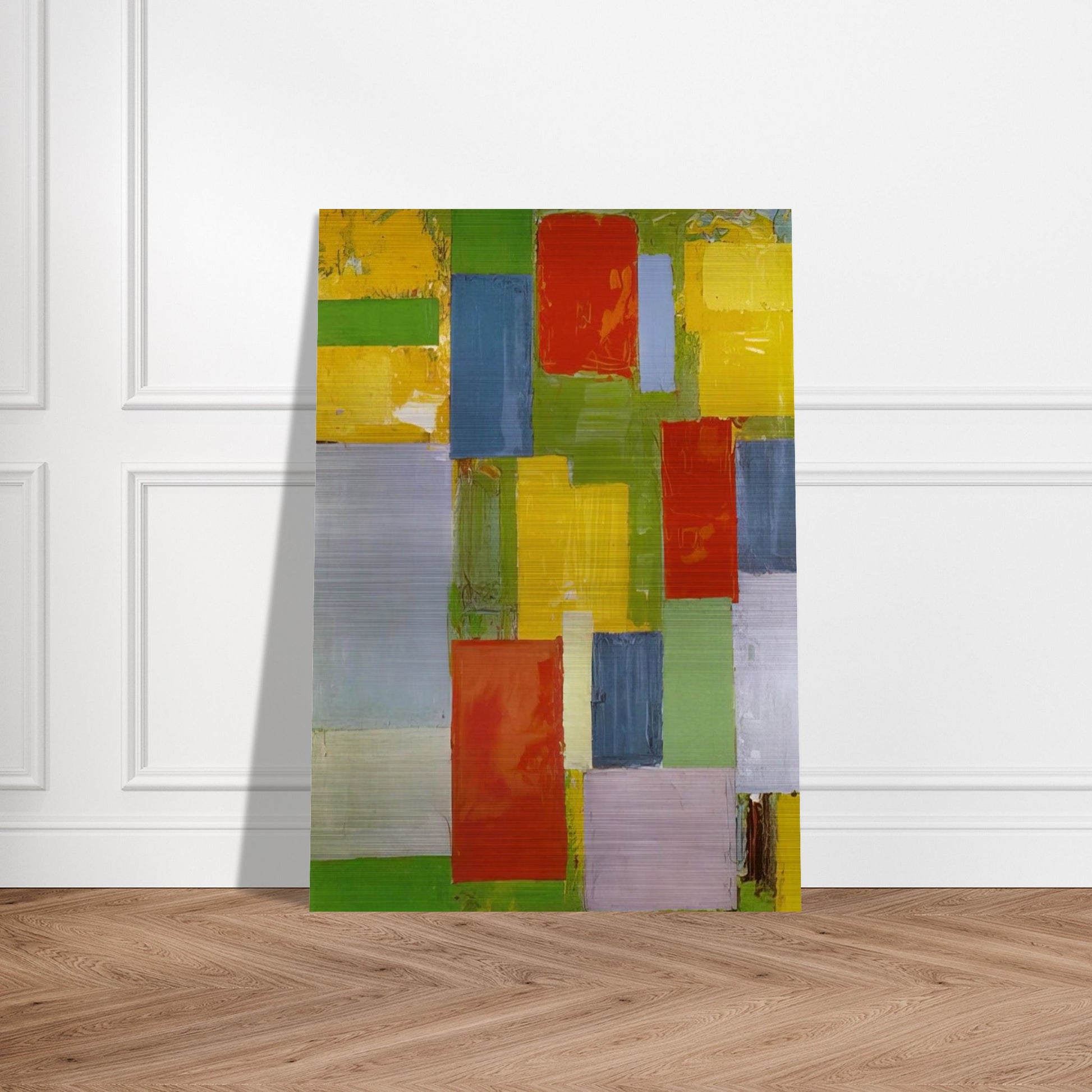 Abstract Euphony - Hans Hofmann Brushed Aluminum Print - 70x100 cm / 28x40 inches | Hans Hofmann Aluminum Print | Hans Hofmann Prints