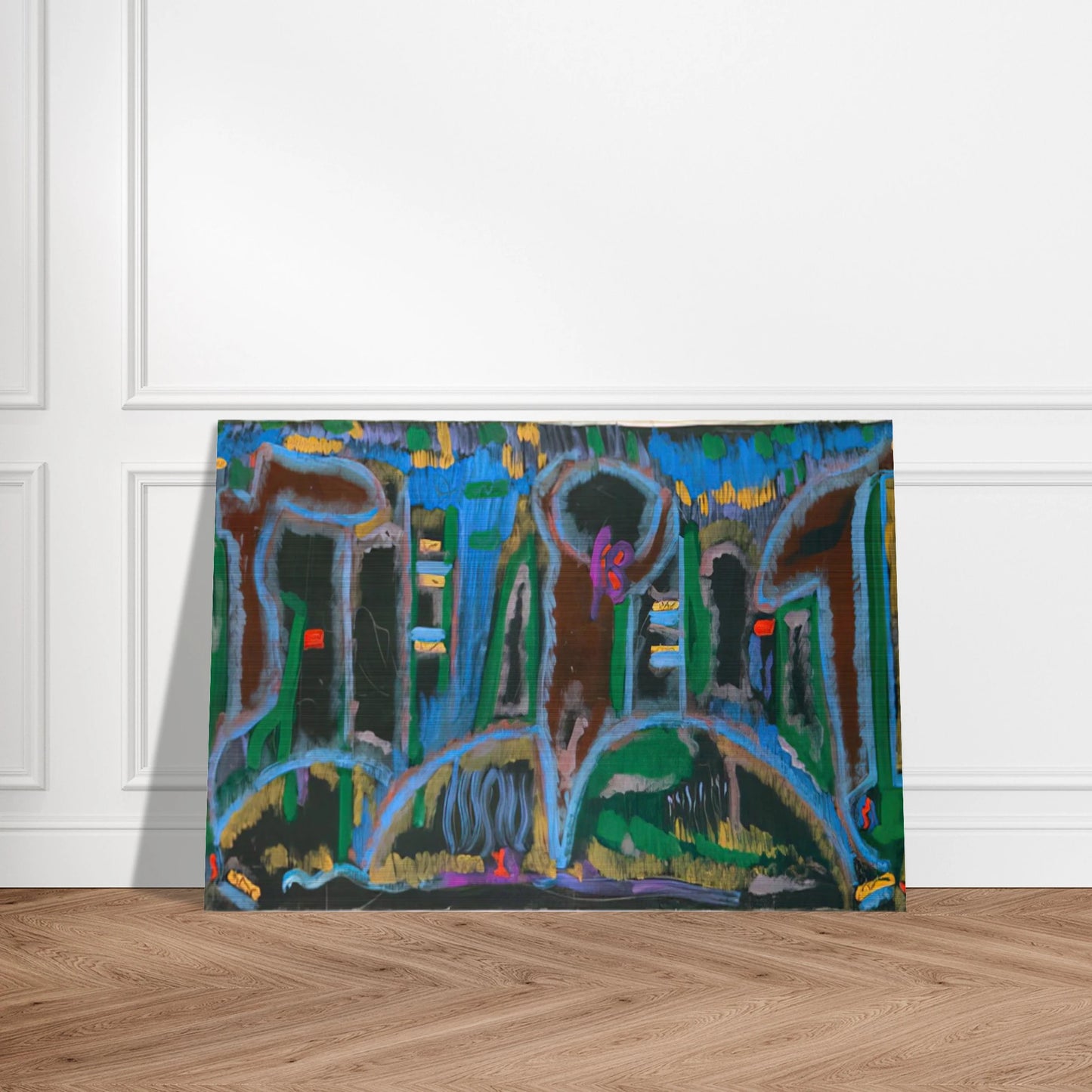 Garden in Saint Denis - 1980 - Betty Parsons Brushed Aluminum Print - 70x100 cm / 28x40 inches | Betty Parsons Aluminum Print | Betty Parsons Prints