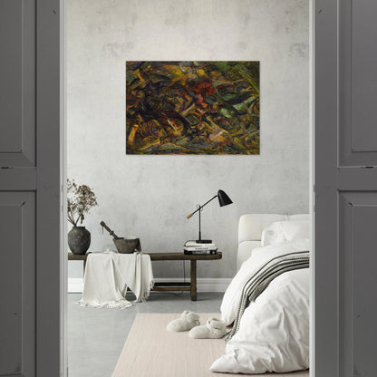 JOLTS OF A CAB 1911 - Carlo Carra Brushed Aluminum Print - 70x100 cm / 28x40 inches | Carlo Carra Aluminum Print | Carlo Carra Prints