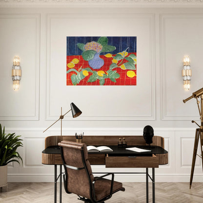LEMONS AND SAXIFRAGES 1943 - Henri Matisse Brushed Aluminum Print - 70x100 cm / 28x40 inches | Henri Matisse Aluminum Print | Henri Matisse Prints