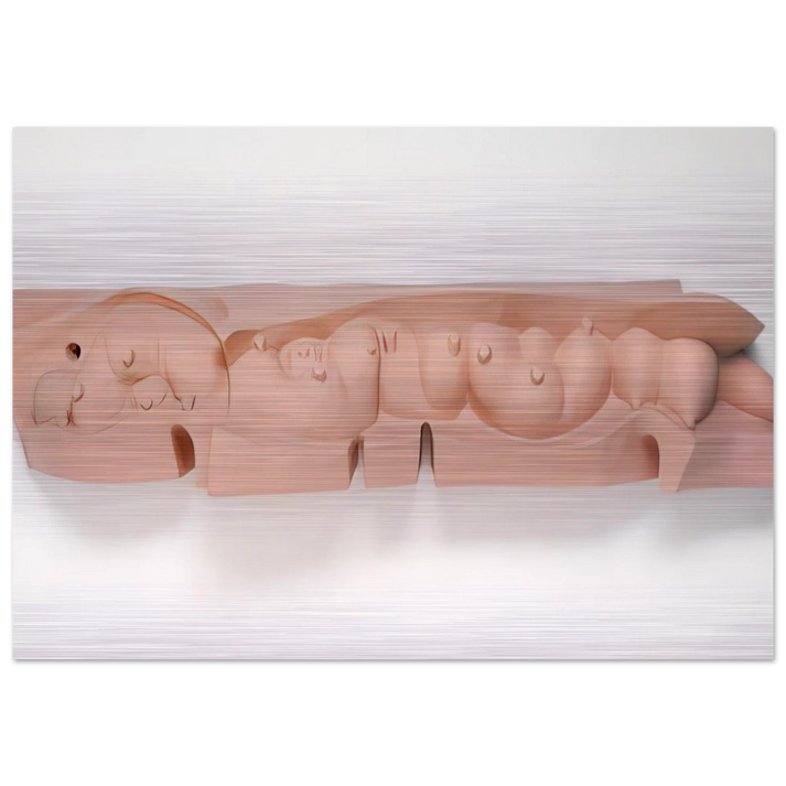 MAMELLES 1991 - Louise Bourgeois Brushed Aluminum Print - 70x100 cm / 28x40 inches | Louise Bourgeois Aluminum Print | Louise Bourgeois Prints