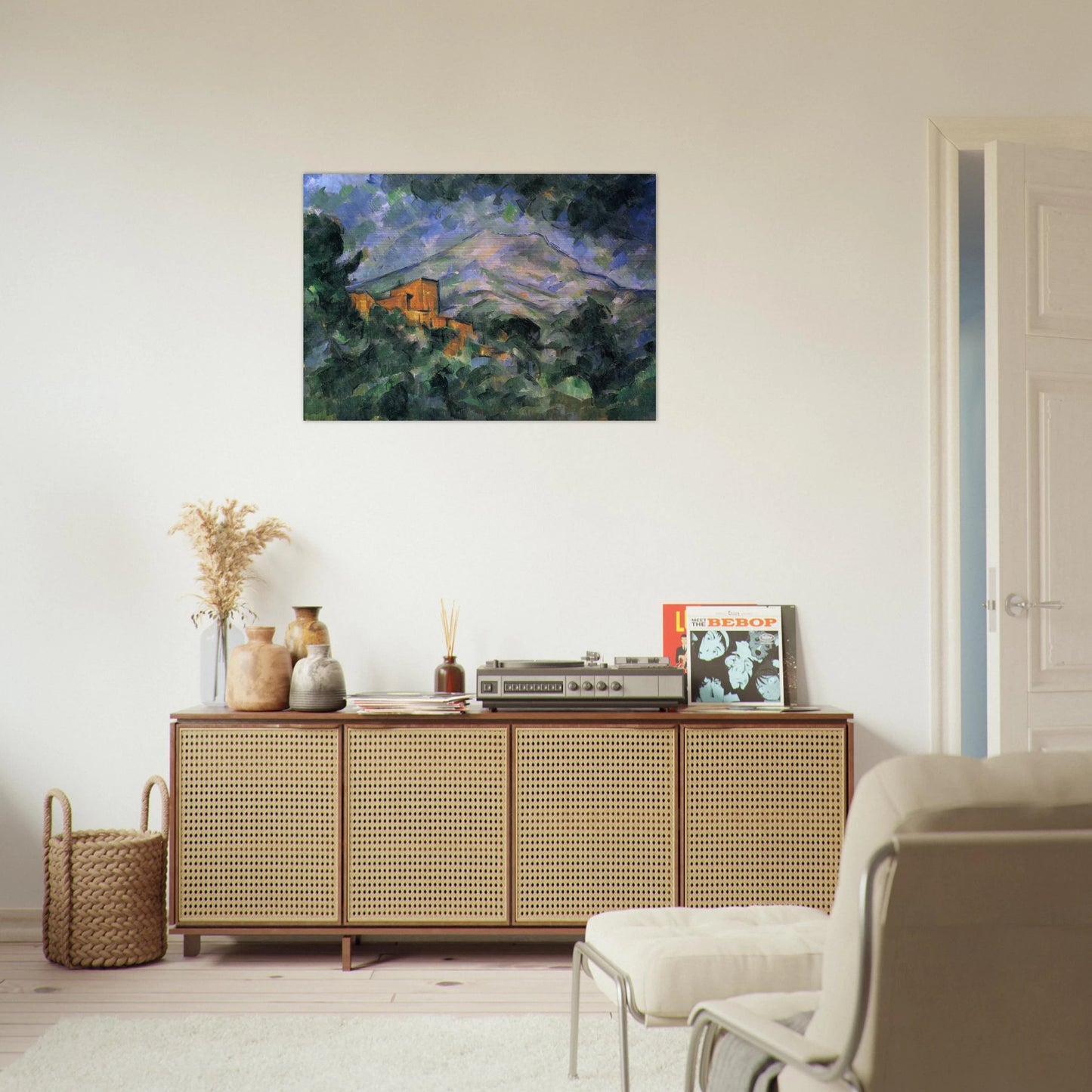 Montagne Sainte-Victoire and the Black Chateau - Paul Cézanne Brushed Aluminum Print - 70x100 cm / 28x40 inches | Paul Cézanne Aluminum Print | Paul Cézanne Prints