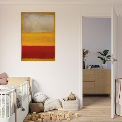 No. 13 White, Red on Yellow - Mark Rothko Brushed Aluminum Print - 70x100 cm / 28x40 inches | Mark Rothko Aluminum Print | Mark Rothko Prints