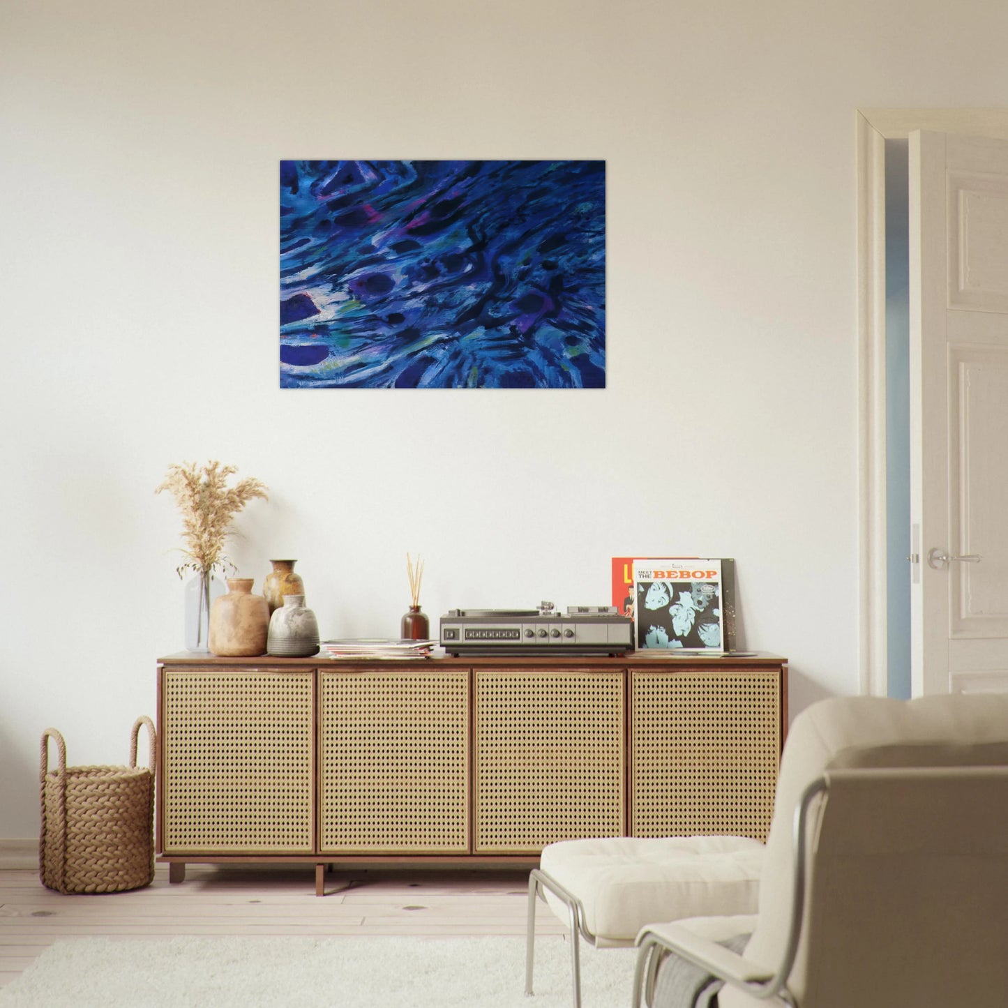 Eaux vives - 1979 - Alfred Manessier Brushed Aluminum Print - 70x100 cm / 28x40 inches | Alfred Manessier Aluminum Print | Alfred Manessier Prints