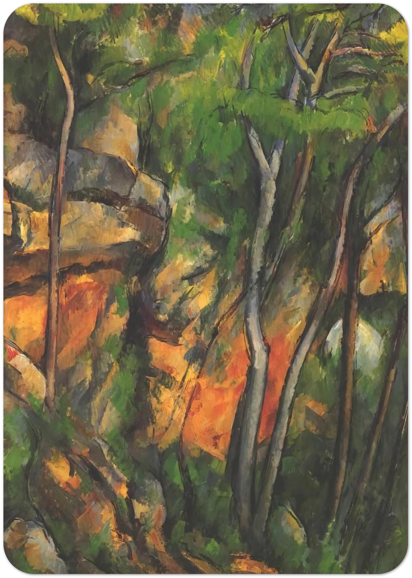 In the Park of the Chateau Noir By Paul Cézanne Pack of 10 Post Cards | Paul Cézanne Post Cards | A6 (10.5 x 14.8 cm) - 4.1 x 5.8 inches