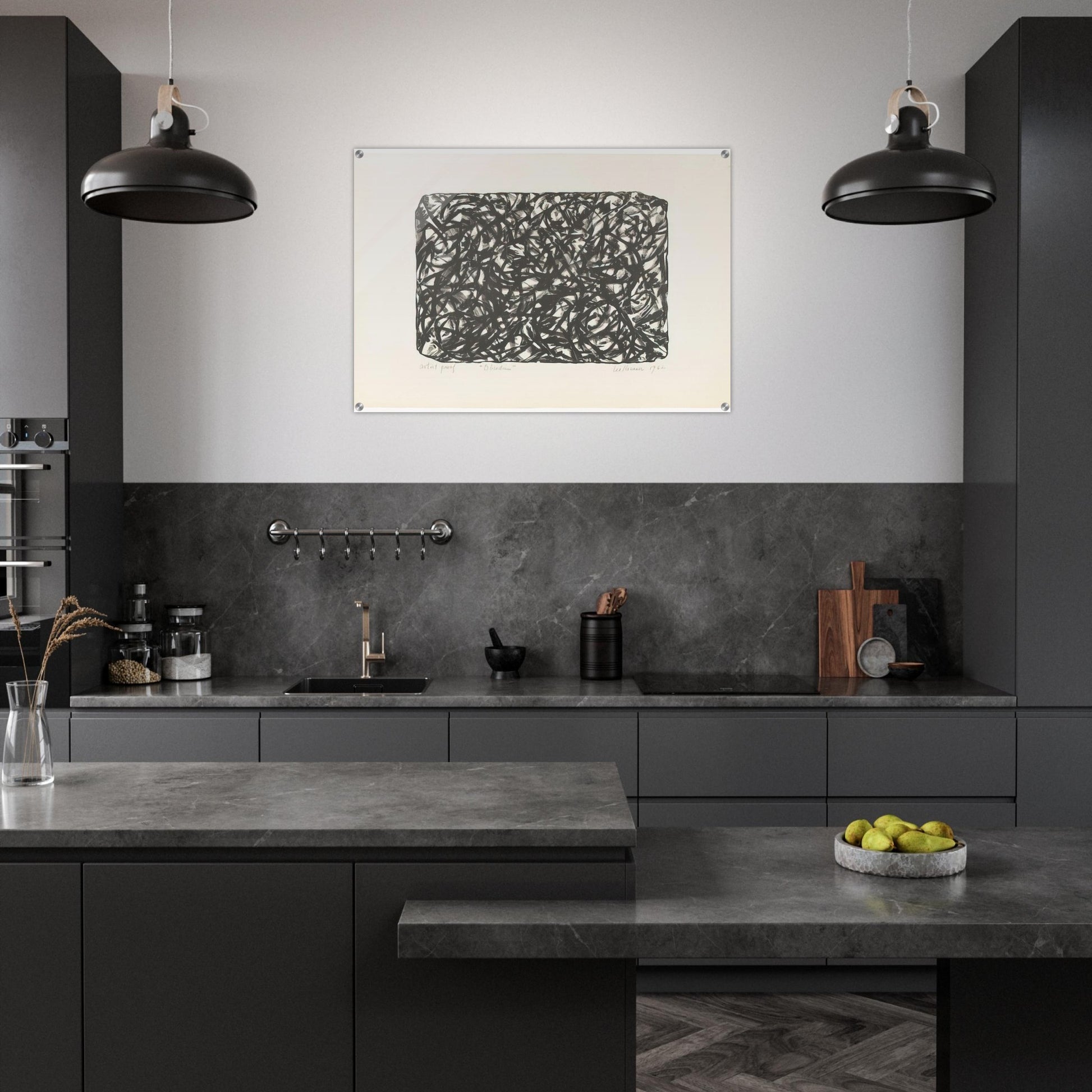 Obsidian - Lee Krasner Acrylic Print - 70x100 cm / 28x40″ inches | Lee Krasner Wall Art | Lee Krasner Prints